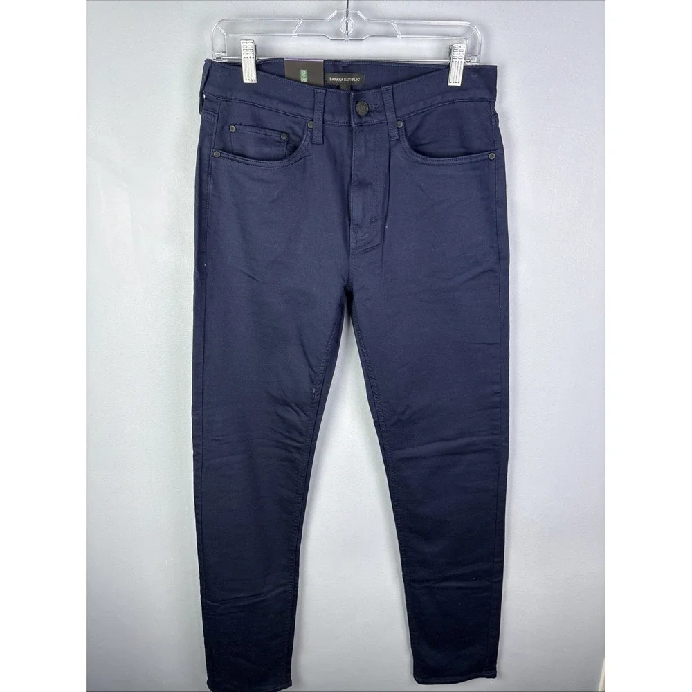 Banana Republic‎ 5 Pocket Pants Size 30x34 Navy Blue Preppy City